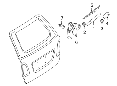 2010 Mercedes-Benz ML450 Wipers Diagram