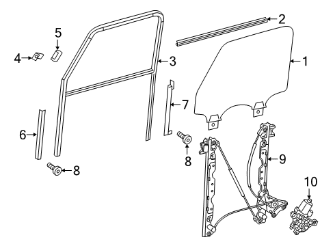 2024 Mercedes-Benz G550 Front Door Diagram