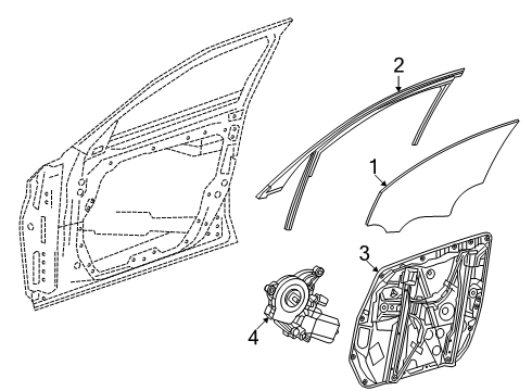 2025 Mercedes-Benz E53 AMG Glass - Door