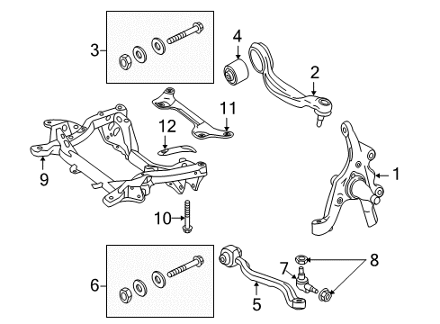 2017 Mercedes-Benz CLS63 AMG S Front Suspension Components Diagram