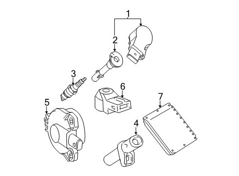 2011 Mercedes-Benz SL550 Ignition System Diagram