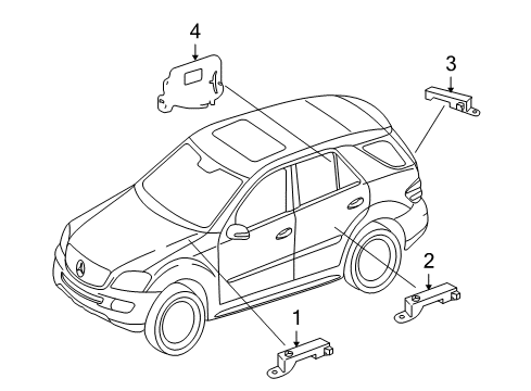 2011 Mercedes-Benz ML550 Electrical Components Diagram 6