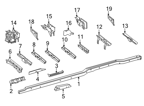 2015 Mercedes-Benz Sprinter 2500 CROSS MEMBER Diagram for 906-310-49-37