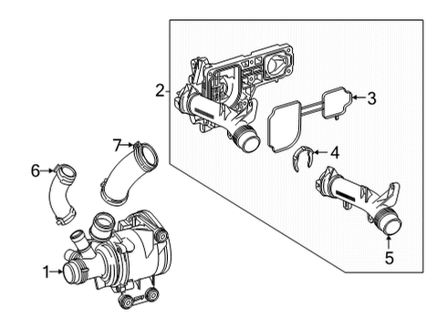 2024 Mercedes-Benz S500 Water Pump