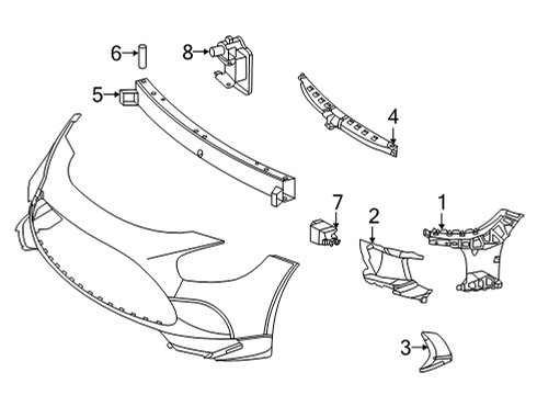 2021 Mercedes-Benz AMG GT Black Series Bumper & Components - Front