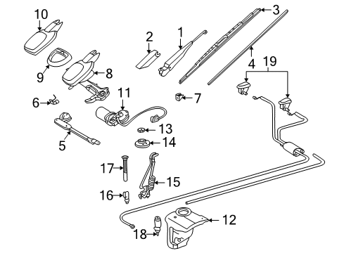 1998 Mercedes-Benz C280 Wipers