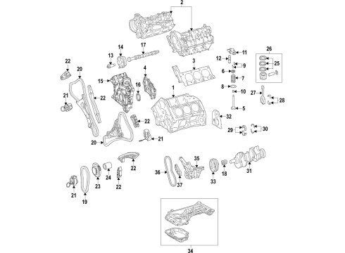 2017 Mercedes-Benz GLS450 Camshaft & Timing Diagram