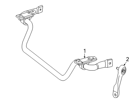 2018 Mercedes-Benz C350e Stabilizer Bar & Components Diagram