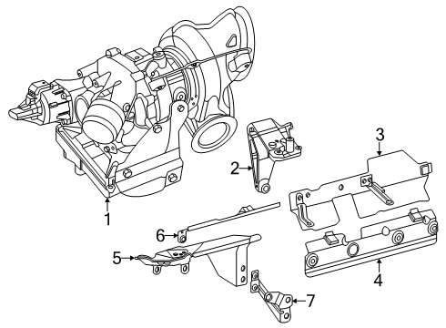 2023 Mercedes-Benz SL43 AMG Turbocharger Diagram 3