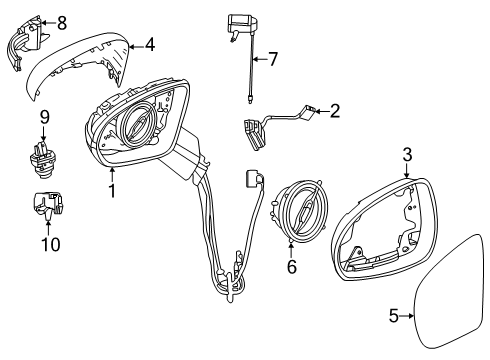 2024 Mercedes-Benz AMG GT 55 Outside Mirrors