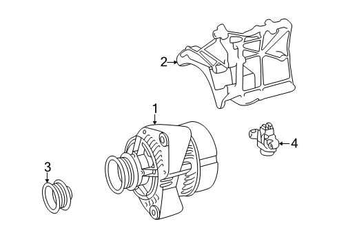 1998 Mercedes-Benz SLK230 Alternator
