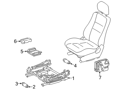 2001 Mercedes-Benz E320 Power Seats Diagram