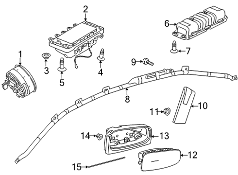 2025 Mercedes-Benz GLA250 Air Bag Components