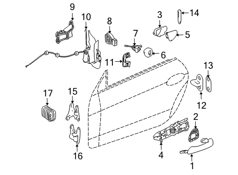 2010 Mercedes-Benz SLK300 Lock & Hardware