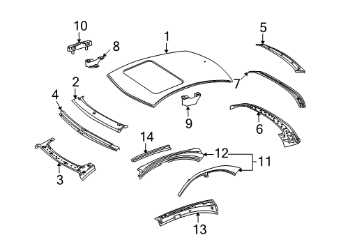 2007 Mercedes-Benz S550 Roof & Components