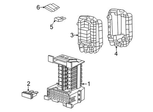 2020 Mercedes-Benz GLC43 AMG Fuse Link Diagram for 000000-008709
