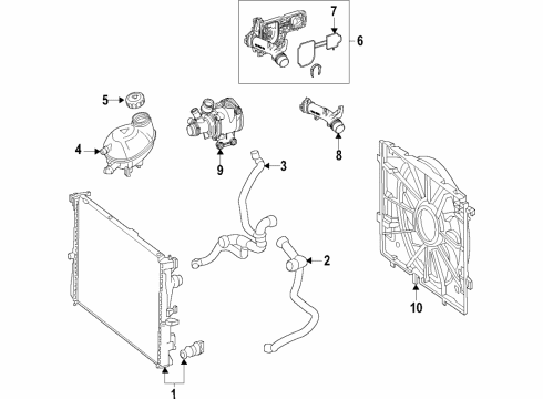 2022 Mercedes-Benz AMG GT 53 Cooling System Diagram