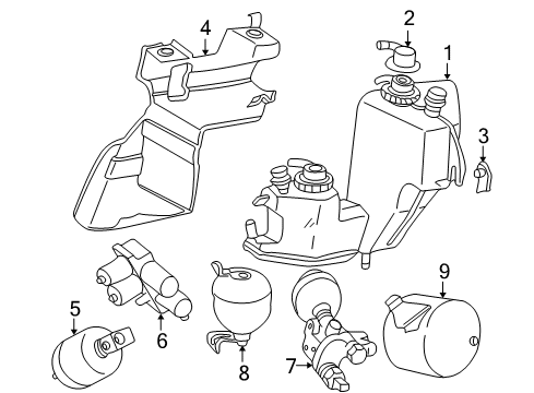 2004 Mercedes-Benz S500 Auto Leveling Components