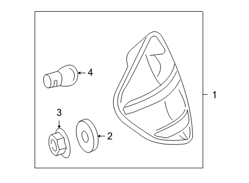 2007 Mercedes-Benz SLK280 Tail Lamps Diagram
