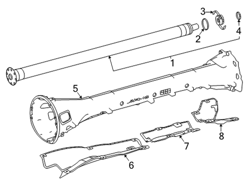 2019 Mercedes-Benz AMG GT C Drive Shaft - Rear