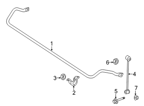 2018 Mercedes-Benz SLC43 AMG Stabilizer Bar & Components Diagram 4