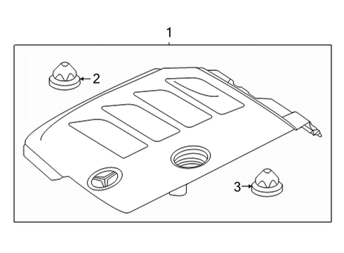 2022 Mercedes-Benz E350 Engine Appearance Cover