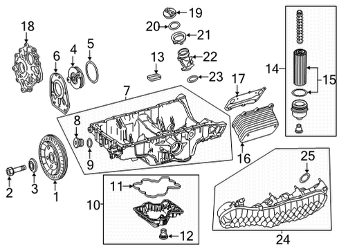 2021 Mercedes-Benz E63 AMG S Engine Parts Diagram