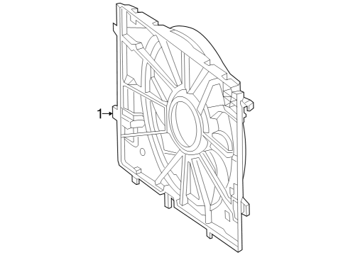 2025 Mercedes-Benz EQS 450 SUV Cooling Fan