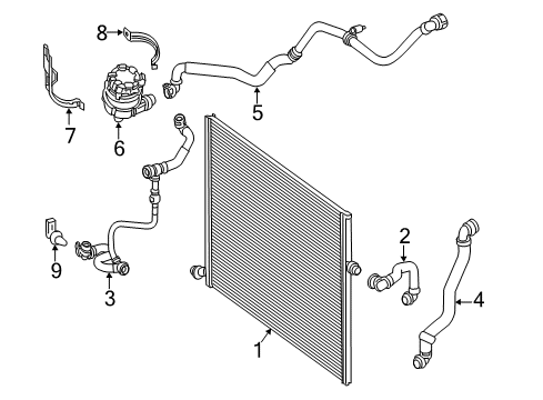 2017 Mercedes-Benz E300 Intercooler - Belts Diagram 2
