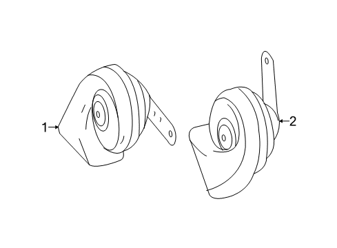 2019 Mercedes-Benz GLE43 AMG Horn Diagram 2