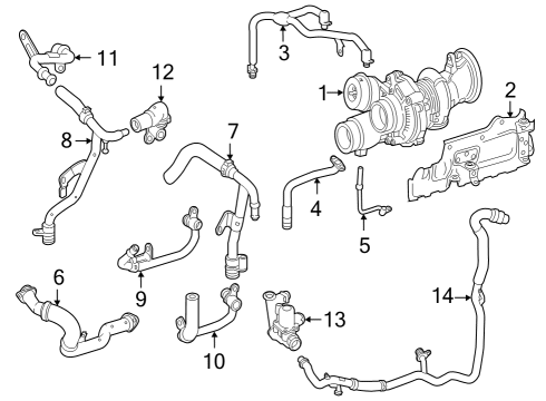 2024 Mercedes-Benz S580 Turbocharger & Components