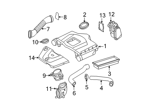 2008 Mercedes-Benz E550 Filters Diagram