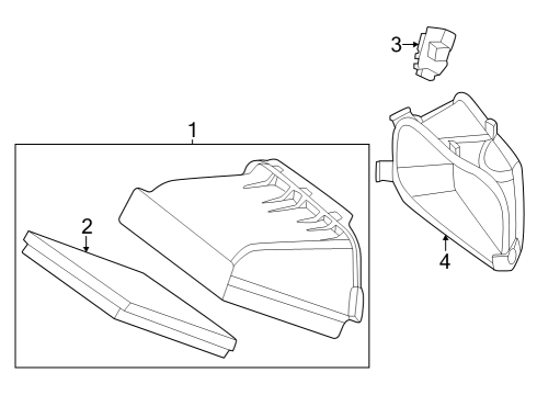 2025 Mercedes-Benz EQE 350 Cowl Diagram 2