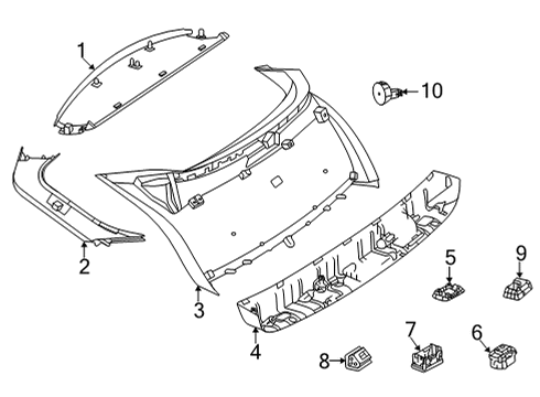 2025 Mercedes-Benz GLE53 AMG Interior Trim - Lift Gate