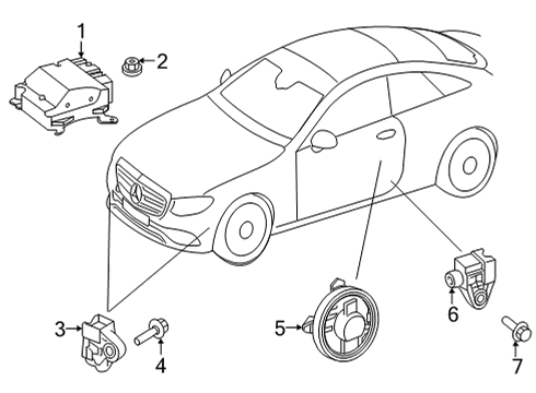 2025 Mercedes-Benz AMG GT 63 S E Performance Air Bag Components