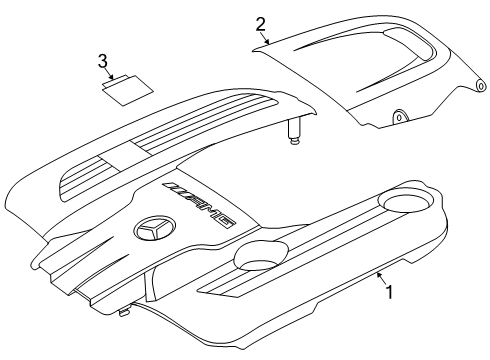 2024 Mercedes-Benz AMG GT 55 Engine Appearance Cover
