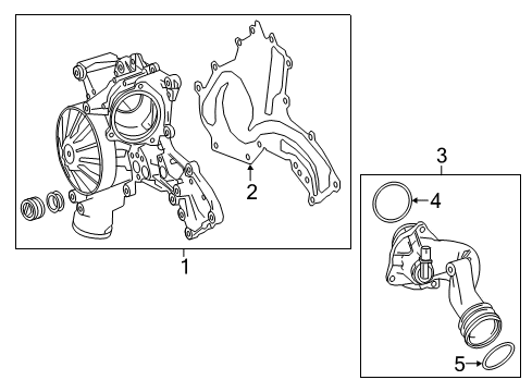 2016 Mercedes-Benz GLE63 AMG S Water Pump Diagram