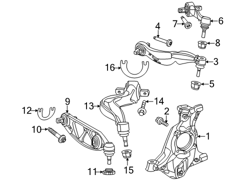 2024 Mercedes-Benz AMG GT 55 Front Suspension Components