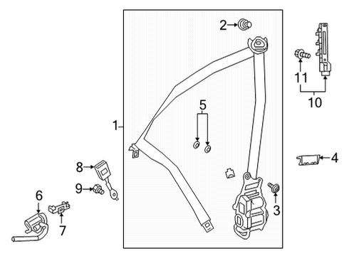 2025 Mercedes-Benz AMG GT 63 S E Performance Front Seat Belts