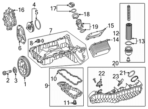2021 Mercedes-Benz GLC63 AMG Engine Parts Diagram