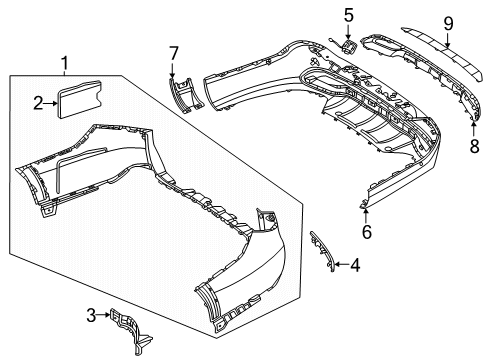 2024 Mercedes-Benz E450 Rear Bumper