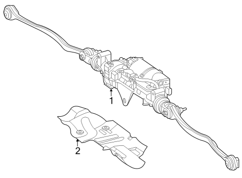 2024 Mercedes-Benz C63 AMG S E Performance Steering Gear & Linkage Diagram 2