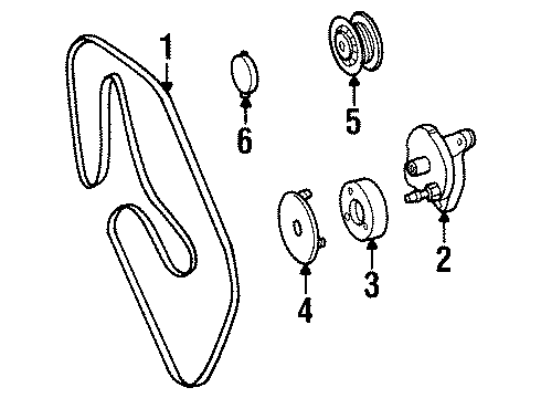 1996 Mercedes-Benz S500 Belts & Pulleys