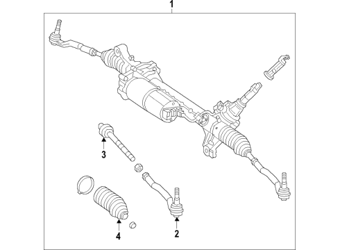 2024 Mercedes-Benz G63 AMG Steering Gear & Linkage Diagram 2