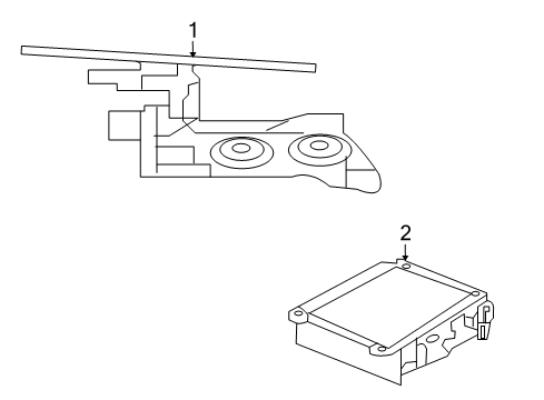 2013 Mercedes-Benz GLK350 Communication System Components Diagram