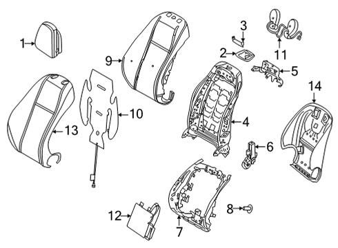 2024 Mercedes-Benz C63 AMG S E Performance Driver Seat Components