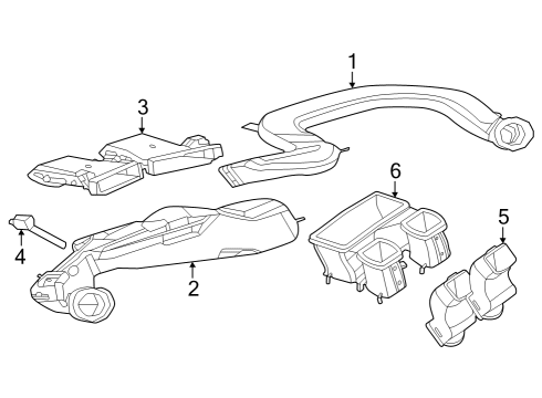 2023 Mercedes-Benz EQS 580 SUV Ducts Diagram 2