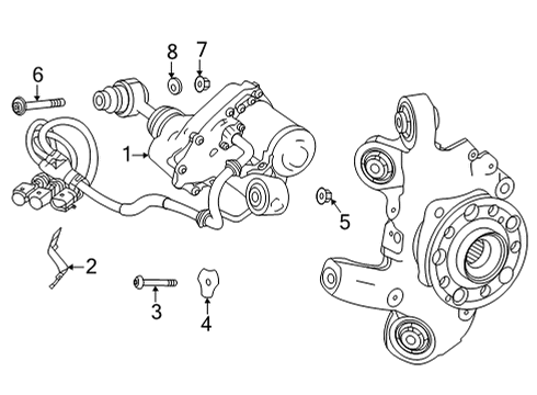 2020 Mercedes-Benz AMG GT 63 Steering Gear & Linkage Diagram 4