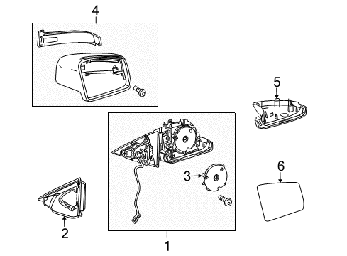 2012 Mercedes-Benz E63 AMG Mirrors Diagram