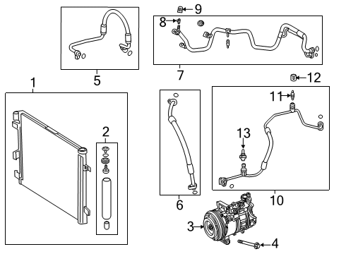 2021 Mercedes-Benz A220 A/C Compressor Diagram